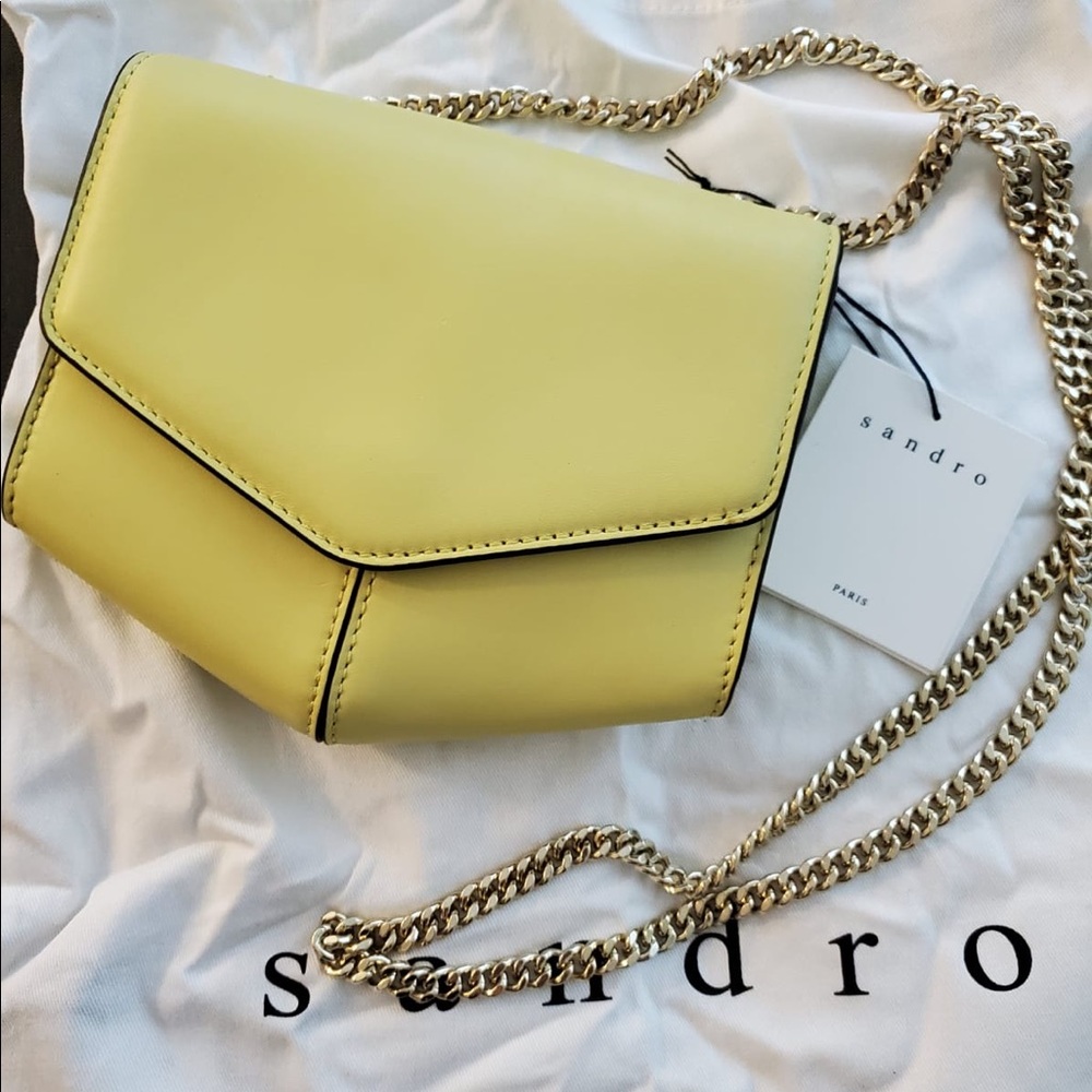 Sandro My Lou Bag Small NWT Moisson /Yellow